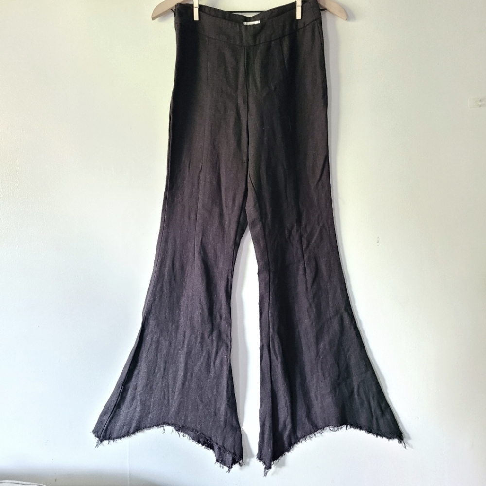 Lucca Flaired Pants with Raw Cut Hem Size XS